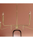 Pilar 6-Light Chandelier Brushed Gold