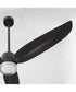 58" Exodus Patio Ceiling Fan Matte Black