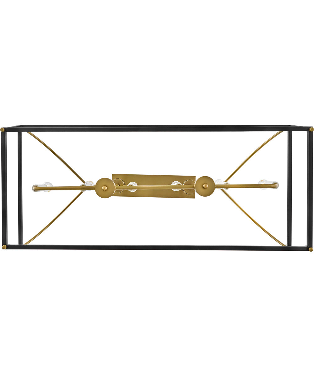 Tate 6-Light Large Six Light Linear in Black