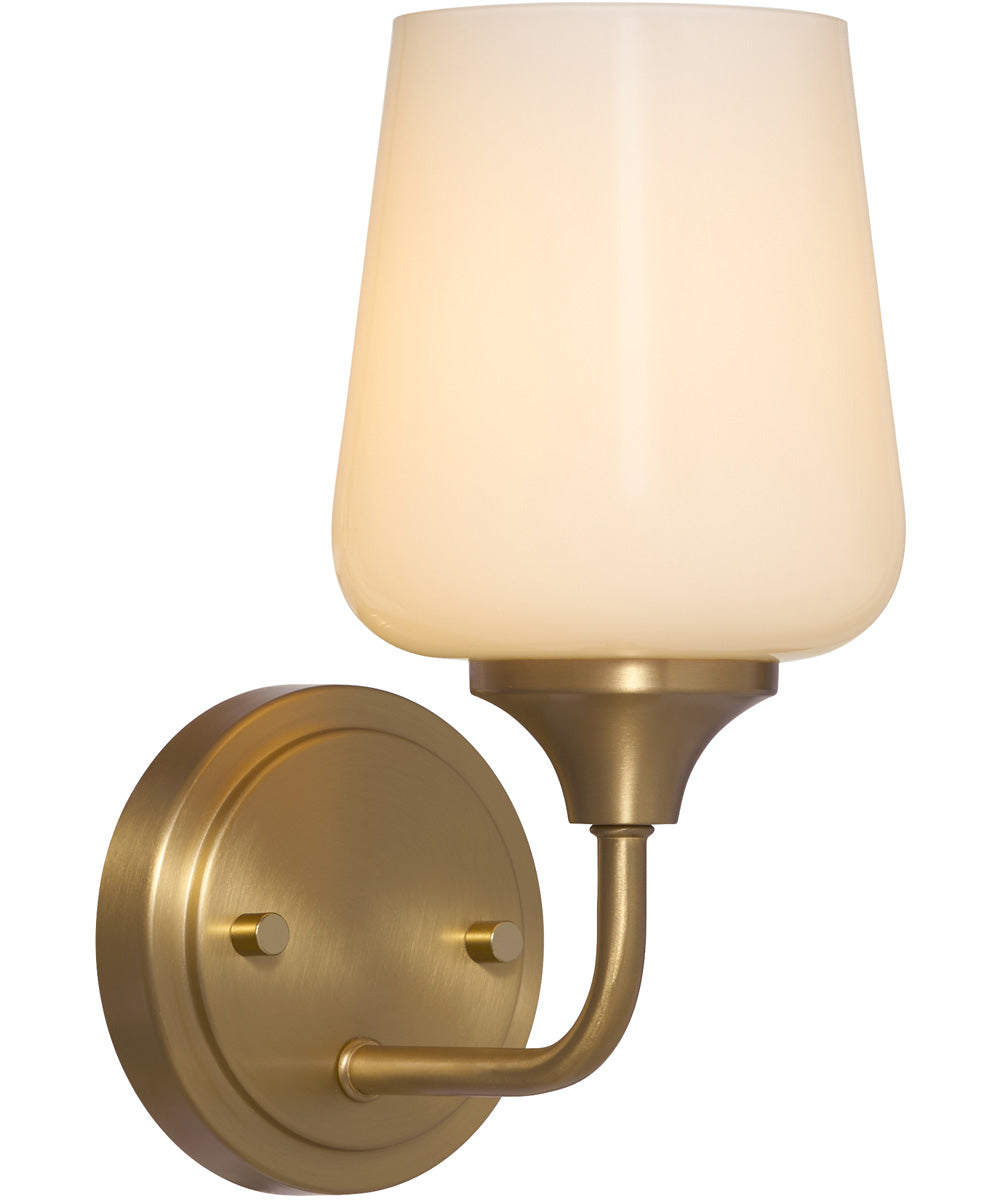 Raymond Wall Mount Light Fixture Aged Brass