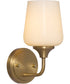 Raymond Wall Mount Light Fixture Aged Brass