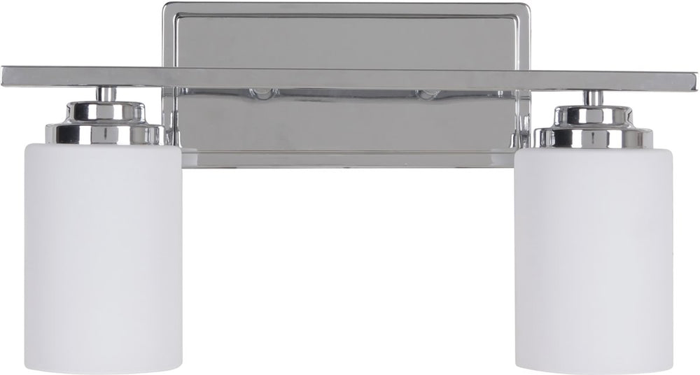 17"W Albany 2-Light Bath Vanity Light Chrome