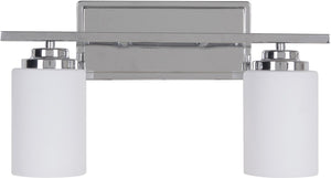 17"W Albany 2-Light Bath Vanity Light Chrome