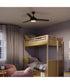 Nolyn 52 in. 3-Blade Modern LED Ceiling Fan Matte Black
