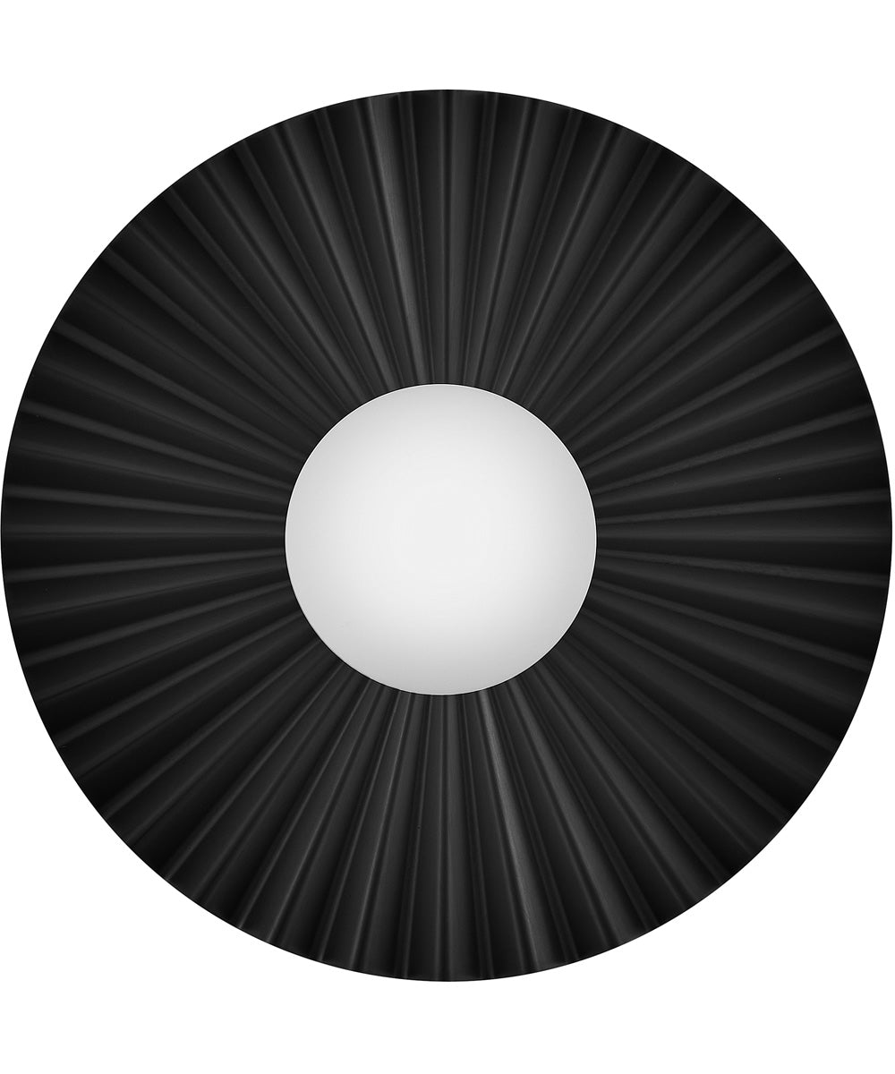 Stevie 1-Light Medium Flush Mount in Black