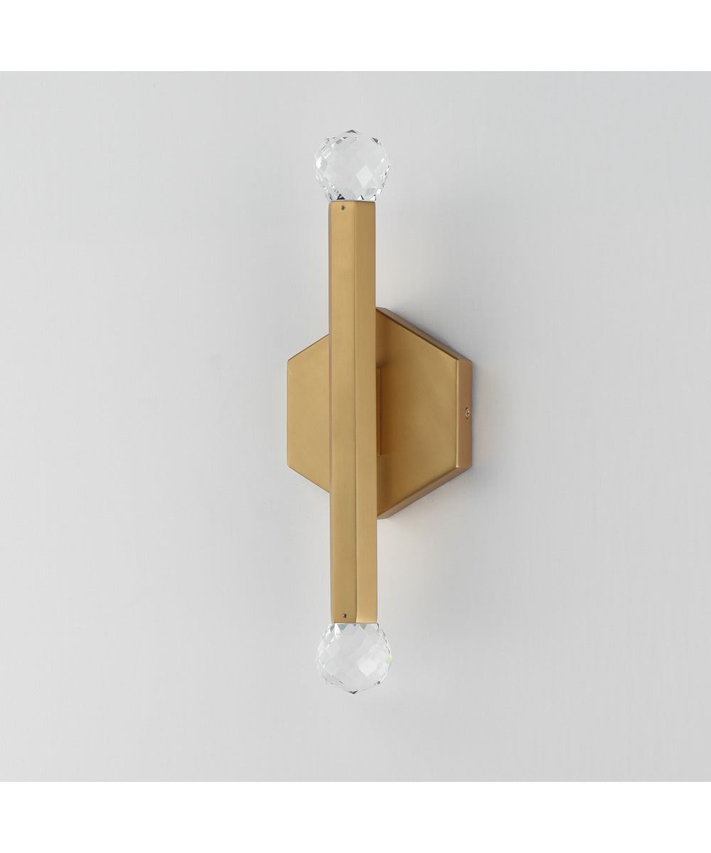 Allumettes 2-Light LED Wall Sconce Gold