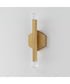 Allumettes 2-Light LED Wall Sconce Gold