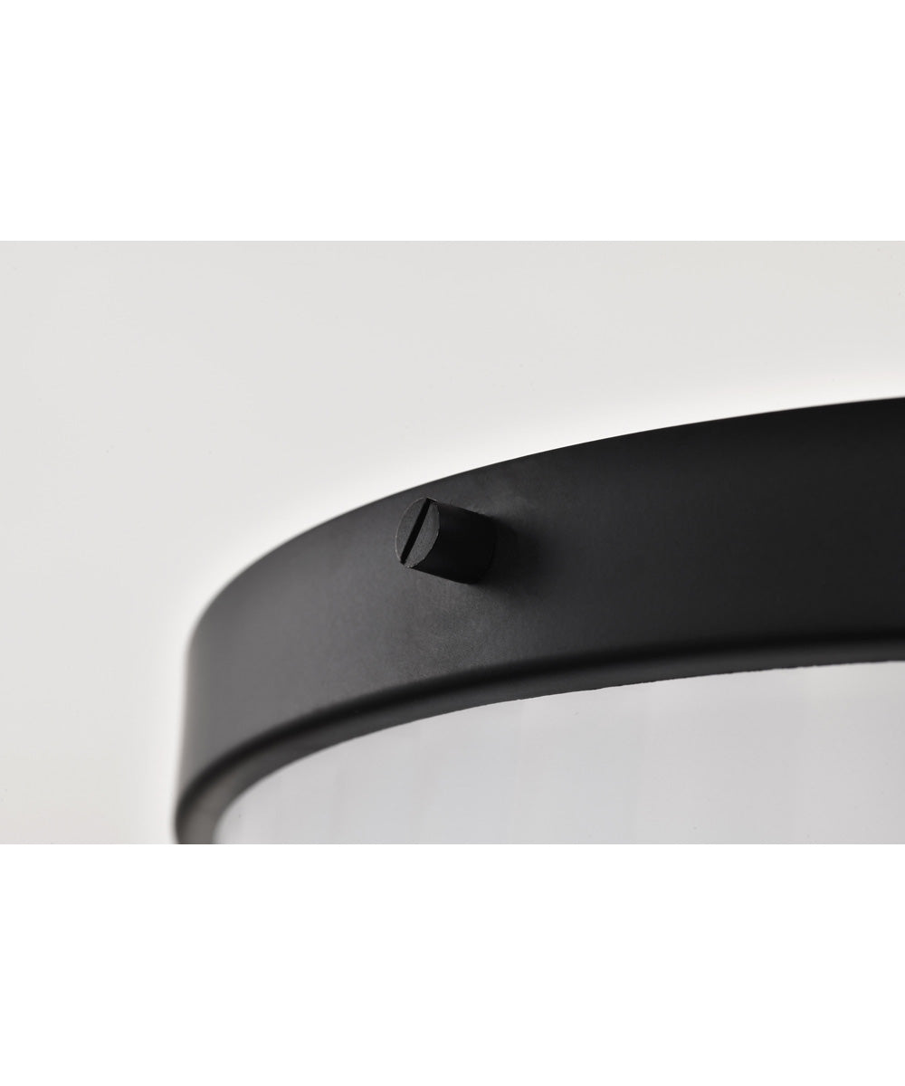 Solara 3-Light Close-to-Ceiling Matte Black