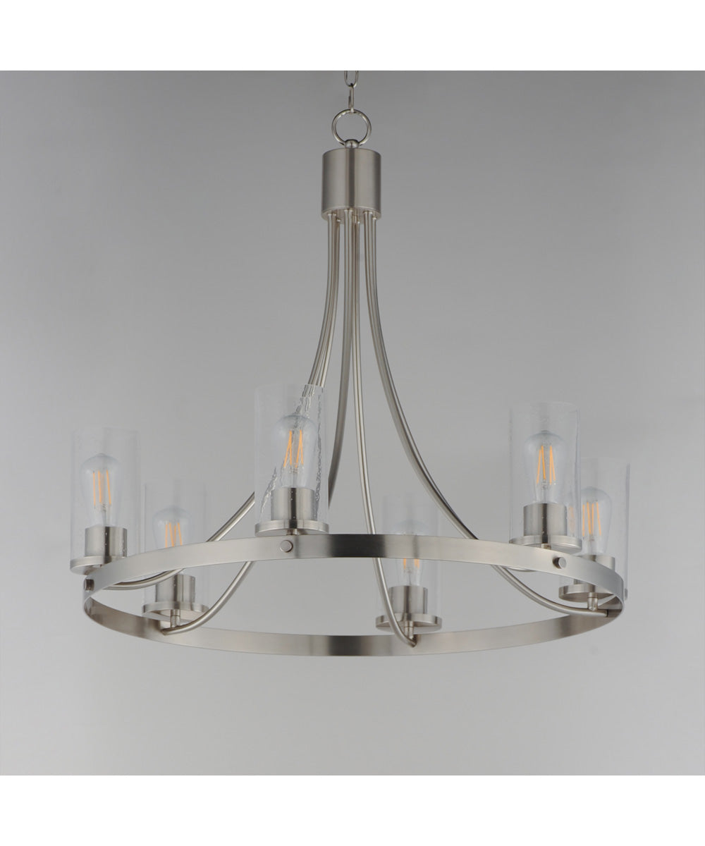 Livingston 6-Light Chandelier Satin Nickel