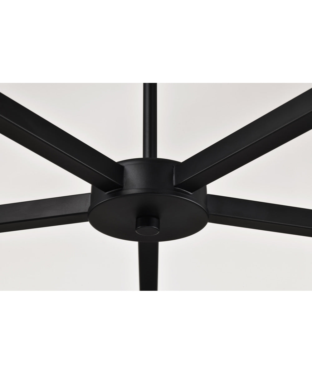 Grayson 5-Light Chandelier Matte Black