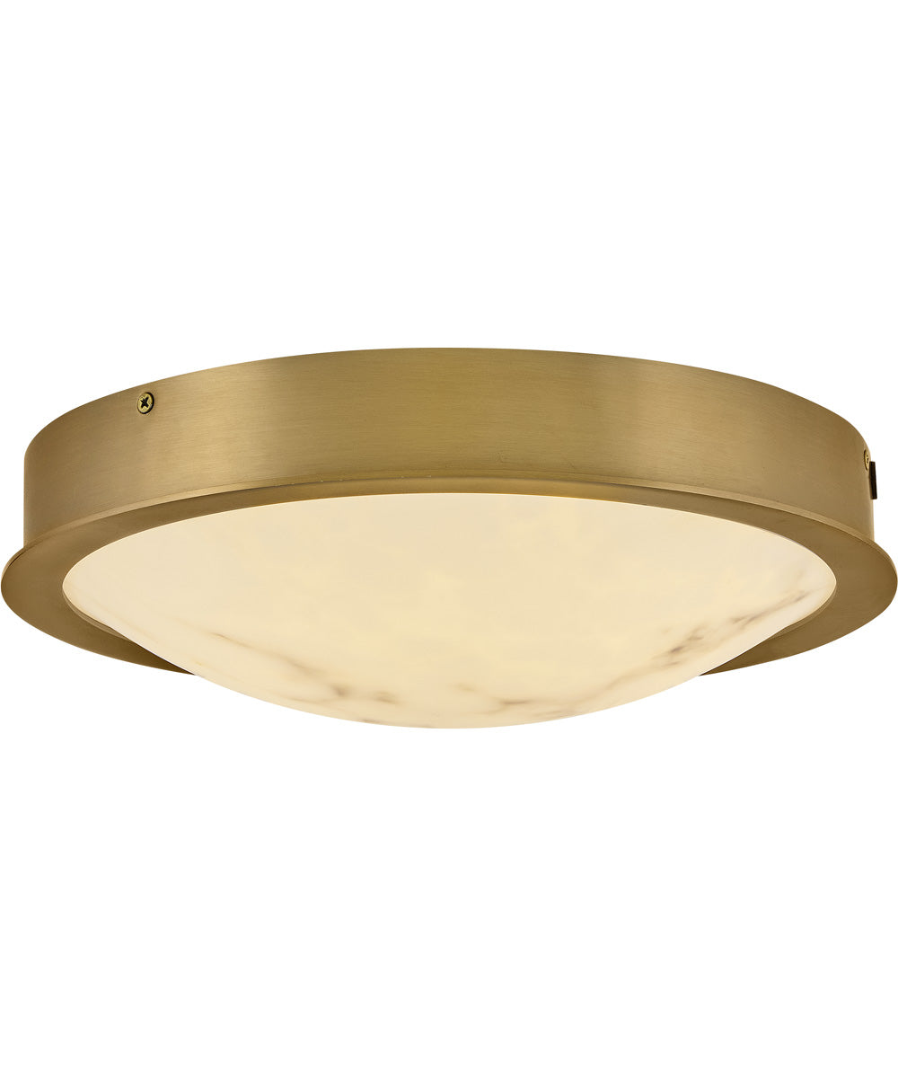 Cava LED-Light Small Flush Mount in Lacquered Brass
