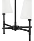 Beale 4-Light Medium Single Tier in Black