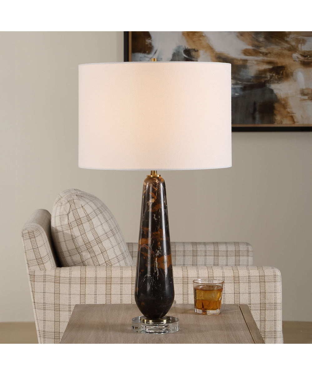 Dames Dark Marble Table Lamp
