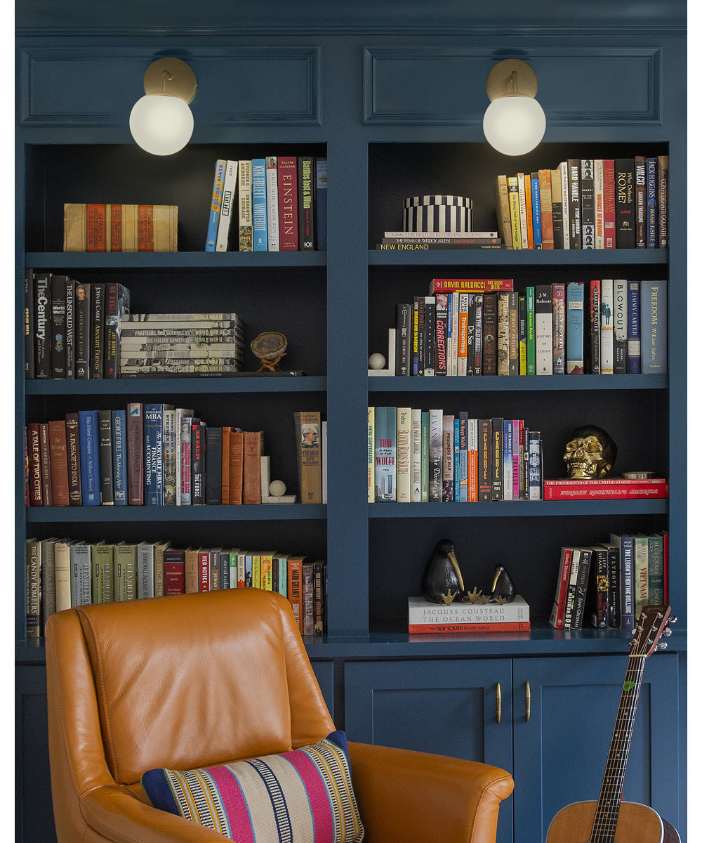 Julep 1-Light Medium Single Light Vanity in Lacquered Brass