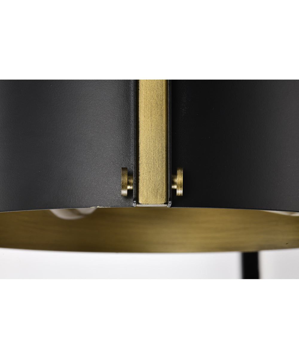 Altos 3-Light Close-to-Ceiling Matte Black