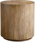 Nevis Wood Cylinder Side Table
