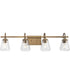 Martenne 4-Light Modern Farmhouse Vanity Light Aged Bronze