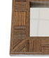 UMA Brown Wicker Frame - 16.25" Wall Mirror