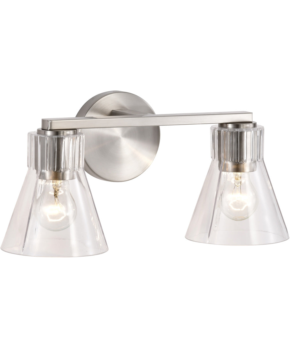 Gianna 2-Light Vanity & Wall Brushed Nickel