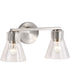 Gianna 2-Light Vanity & Wall Brushed Nickel