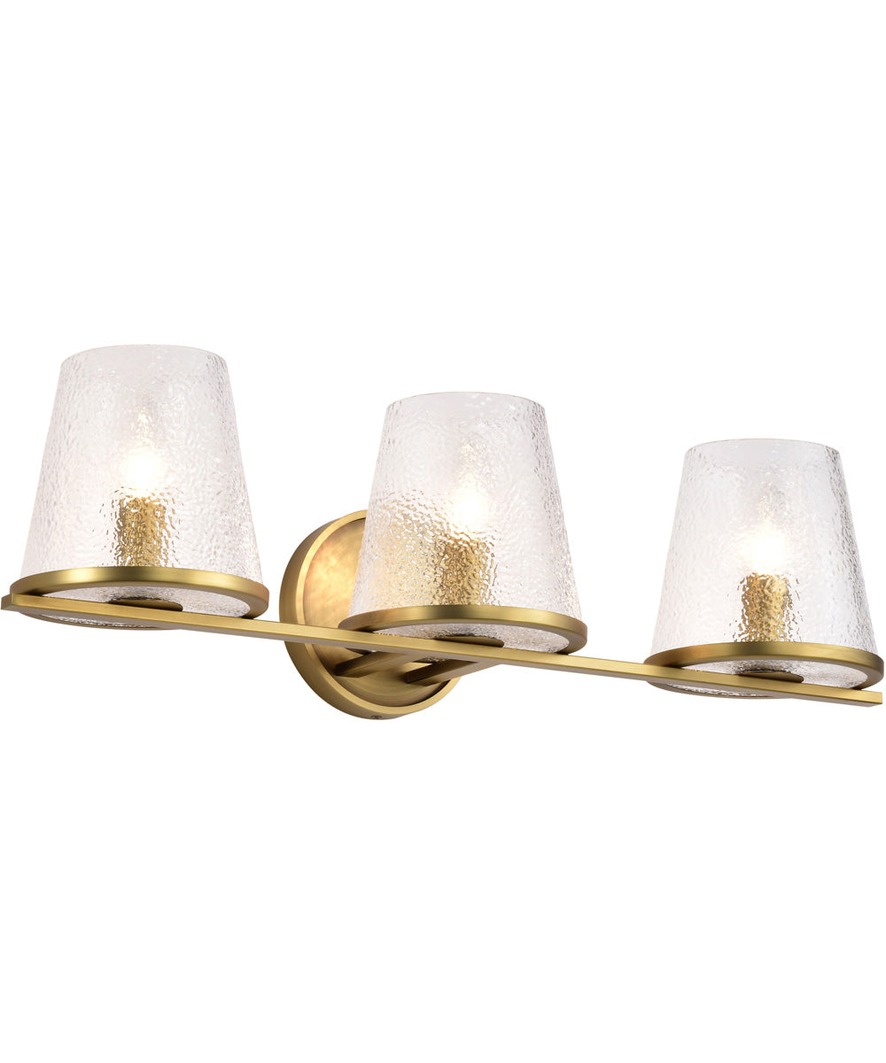 Valentine 3-Light Vanity & Wall Vintage Brass