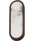 Plinth 15 inch LED Alabaster Wall Sconce Dark Bronze