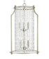 Desiree 6-Light 18"w Pendant Foyer Hanging Light Fixture Silver Ridge Grey Finish by Progress