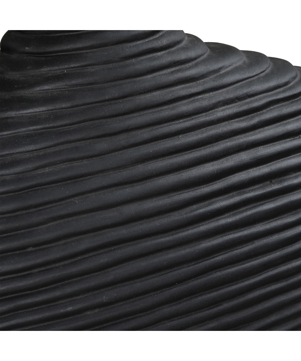 Duostacked Black Vases Set of 2