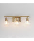 Geode 3-Light Bath Vanity Natural Aged Brass