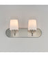 Durham 2-Light Strip Bath Vanity Satin Nickel