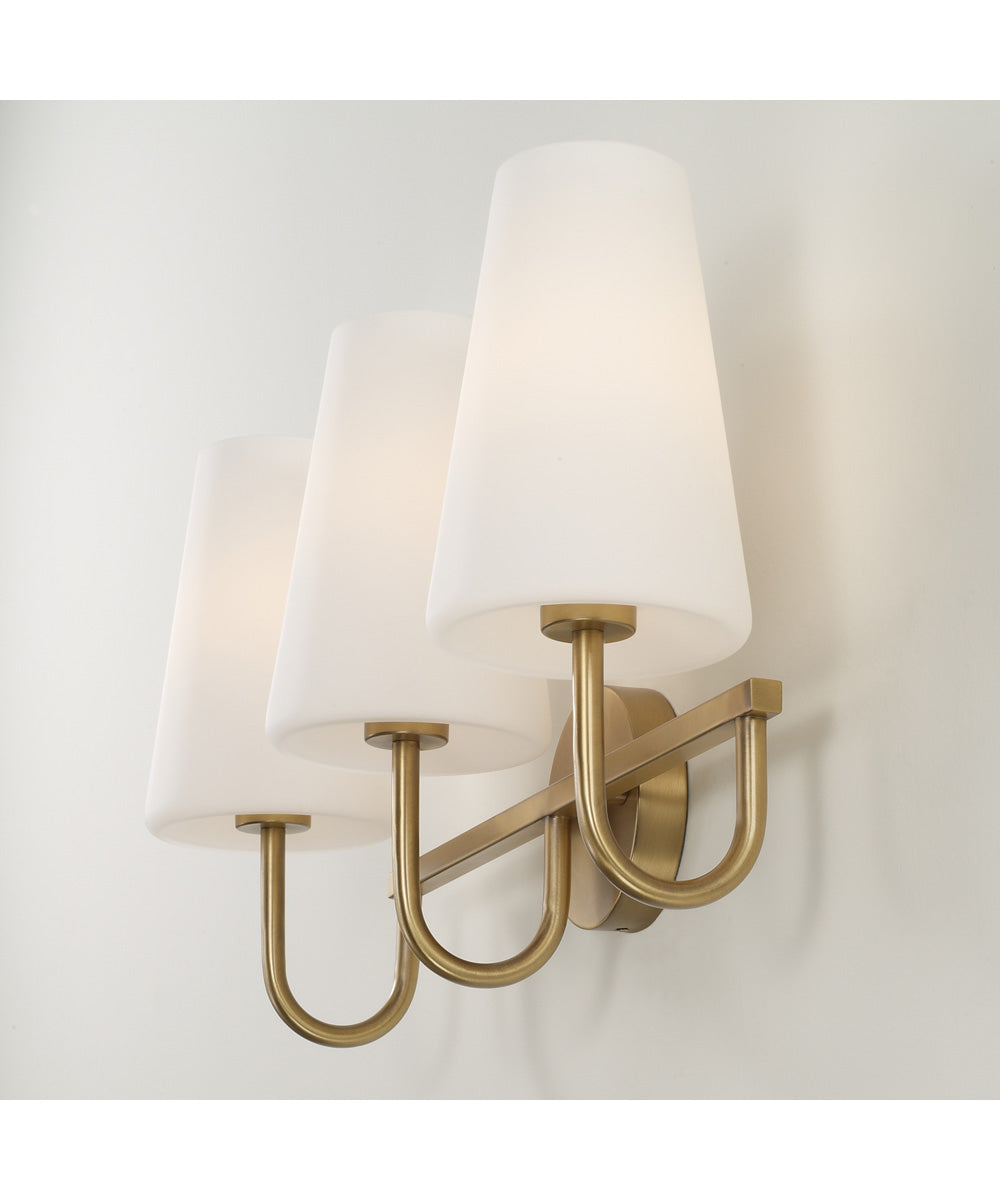 Averitt 3-Light Vanity Aged Brass