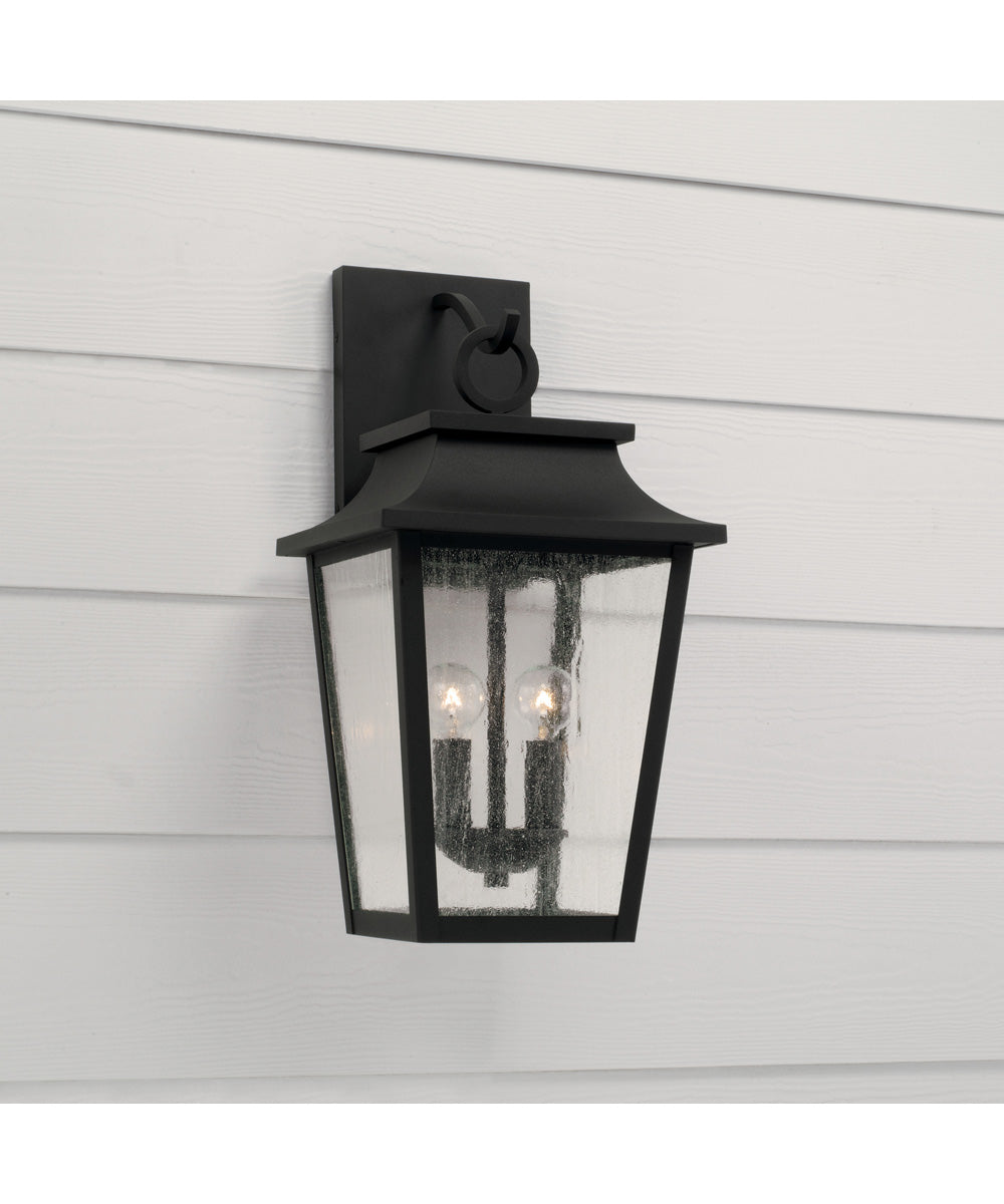 Chandler 2-Light Outdoor Wall-Lantern Black