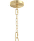 Jheni 6-Light Large Chandelier with Clear Glass Shades Brushed Gold