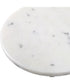 Sentry White Marble Accent Table