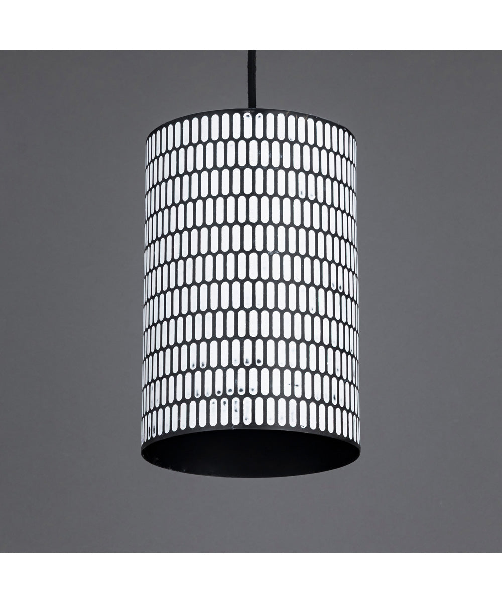 Shaka 1-Light Mini Pendant Black / White