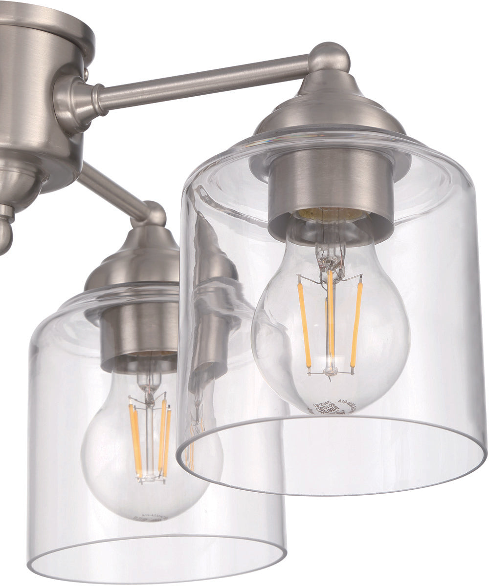 4-Light Accessory Brushed Polished Nickel