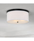 Midtown 3-Light Flush Mount Matte Black