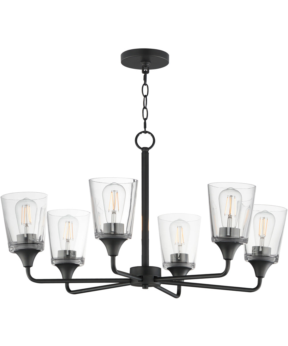 Hudson 6-Light Chandelier Black