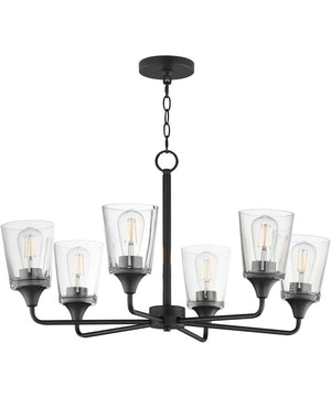 Hudson 6-Light Chandelier Black