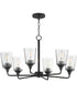 Hudson 6-Light Chandelier Black