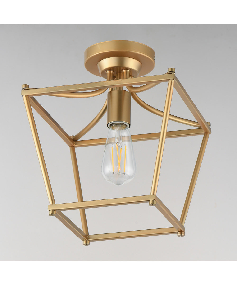 Clifton Single Pendant / Semi-Flush Natural Aged Brass