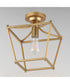 Clifton Single Pendant / Semi-Flush Natural Aged Brass