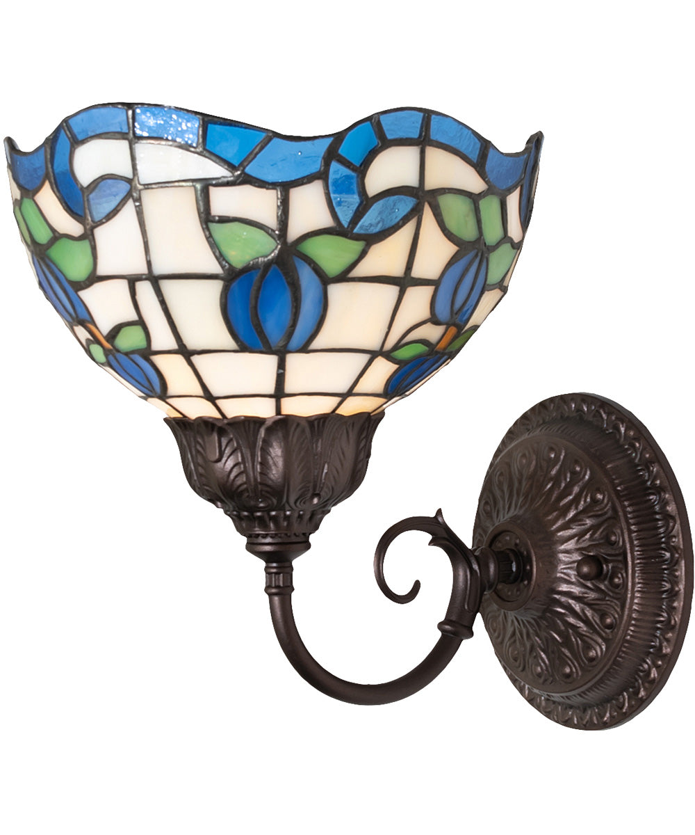 8" Wide Roseborder Wall Sconce
