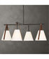 Reins Accent Straps 4 Light Chandelier