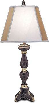 34"H 3-Way Table Lamp Roman Bronze