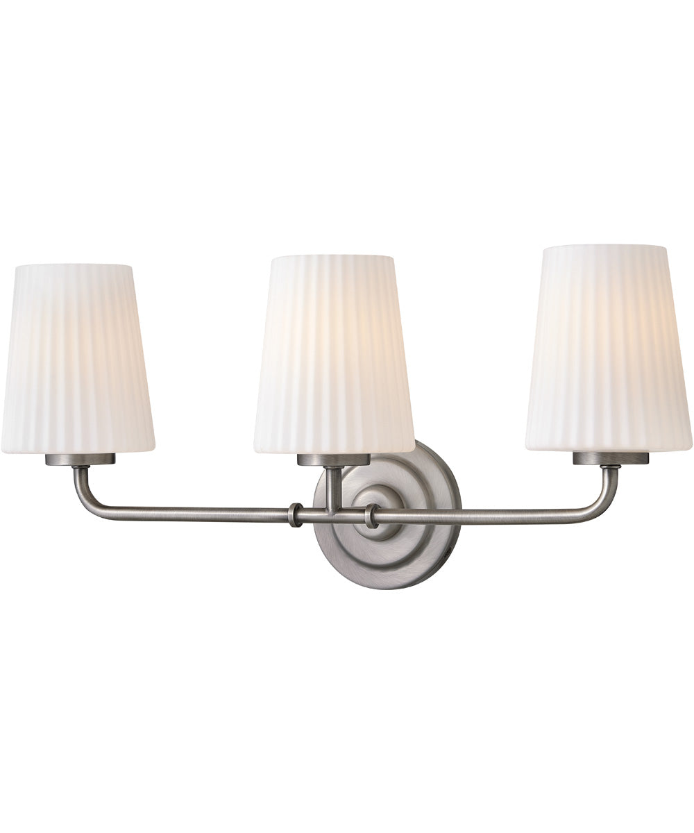 McKenna 3-Light Medium Three Light Vanity in Antique Nickel