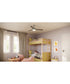 Nolyn 52 in. 3-Blade Modern LED Ceiling Fan Brushed Nickel