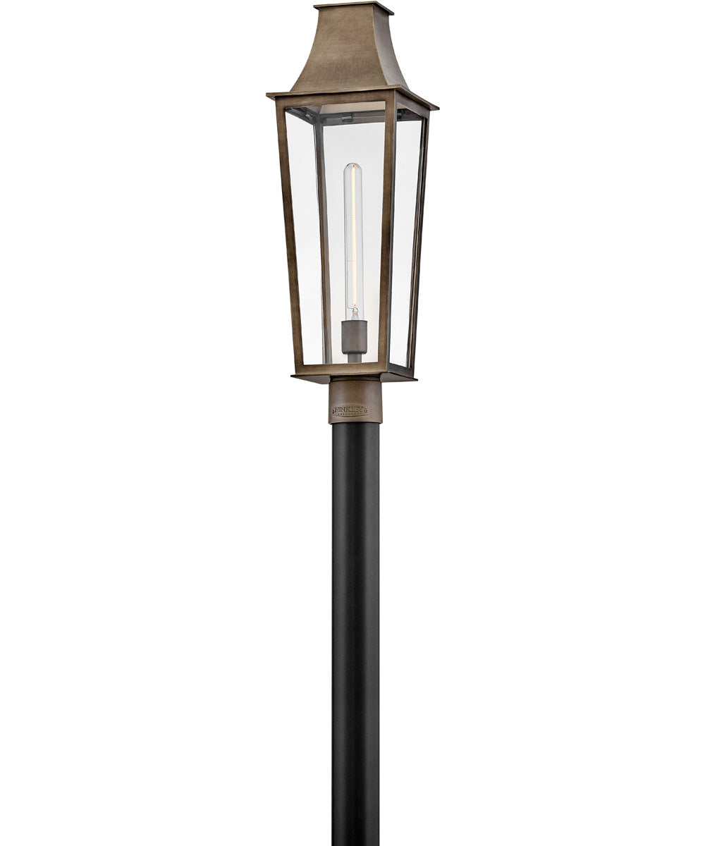 Georgetown Coastal Elements  1-Light Large Post Top Lantern in Burnished Bronze