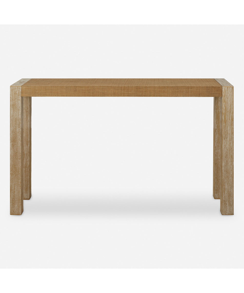 Bentley Grasscloth Console Table