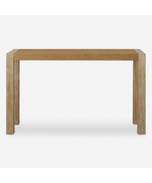Bentley Grasscloth Console Table